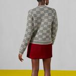 Кардиган женский Gucci Gg Jacquard Wool Bouclé, черный - фото 3