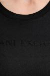 Хлопковый лонгслив Armani Exchange, черный - фото 5