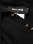 Dsquared2 шелковое платье мини с бантом, черный - фото 5