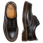 Туфли Lowell Leather Moc Toe черного цвета унисекс Dr.Martens - фото 4