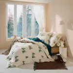 Постельное белье белое 1x 135x200 см + 1x 80x80 см REDBEST - фото 2