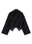 Yves Salomon укороченный драпированный жакет, черный - фото 2