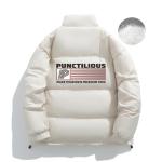 Пуховик унисекс PUNCTILIOUS, бежево-абрикосовый - фото 2