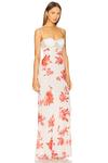 Платье "The ambrose gown" Nbd, pink & red floral - фото 2