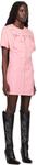 Розовое джинсовое мини-платье с карманами Moschino Jeans - фото 2