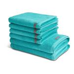 Selection Набор полотенец Ross (6 шт), 50x1x100 см, бирюзовый - фото