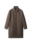 Пальто Mango Classic coat, Brown - фото 5