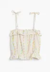 Топ с помпонами на бретелях Desigual, White - фото 4