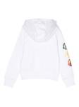 Moncler Enfant худи с графичным принтом, белый - фото 2