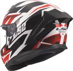 Шлем LS2 ff820 rapid iii xtrem, White/Black/Red - фото 3