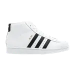 Кроссовки Adidas Pro Model Mid J 'White Black', белый - фото