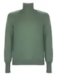 Кашемировый свитер с воротником-гольф Fedeli, зеленый - фото