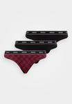 Трусы HUGO TRIPLET THONG DESIGN 3 PACK, Open Red/Black - фото 9