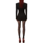 Пиджачное платье с поясом Alexander Wang, черный - фото 3