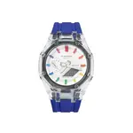 Часы Casio G-Shock Analog-Digital 2100 Series, Rainbow Love, арт. GA-2100-7A7, синий - фото