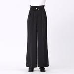 Прямые брюки со складками Smart And Joy, черный - фото