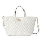 GUCCI Сумка тоут GG Marmont из овчины - фото 2