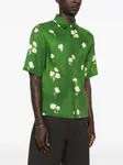 Рубашка с цветочным принтом SANDRO, зеленый - фото 3