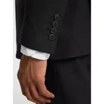 Блейзер Selected Oasis Linen Slim, черный - фото 5