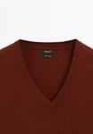 Джемпер Massimo Dutti Jumper, Bordeaux - фото 8