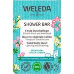 Био мыло для душа Geranium & Litsea Cubeba Solid Shower Care 75G, Weleda - фото 3