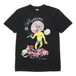 Футболка x daniel johnston kill em all t-shirt ss20 week 12 'black light green' Supreme, черный - фото