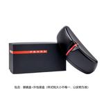 PRADA Квадратные солнцезащитные очки Linea Rossa, Matte Black - фото 2