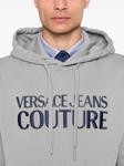 Versace Jeans Couture худи с логотипом, серый - фото 5