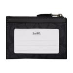 COACH Кошелек-картхолдер mini women's coated canvas charcoal & black - фото 3