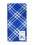 Клетчатый шарф с капюшоном Burberry, синий - фото