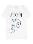 Футболка с логотипом Pucci Junior, белый - фото