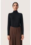 Топ с длинными рукавами SLHANADI ROLLNECK LS Soaked in Luxury, черный - фото 4