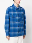 Клетчатая куртка-рубашка Gervon MARANT, синий - фото 3