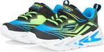 Кроссовки SKECHERS KIDS Flex-glow Ultra 400139n, Black/Blue/Lime - фото