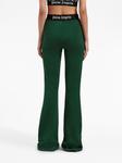 Palm Angels расклешенные брюки с логотипом, зеленый - фото 5