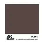 Ротбраун-красно-коричневый RAL 8017, Paint - Real Color, Dropper Bottles (AK-Interactive) - фото