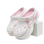 Клог женский бело-розовый 5 см EXULL Q - фото 4