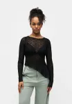 Топ с длинными рукавами Even&Odd, Black - фото