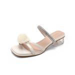 DAPHNE Слайды Slippers Women's Silver, Ecru - фото 7