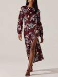 Платье Элиз Astr The Label, wine floral - фото 3