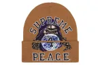 Шапка Supreme Peace Embroidered, коричневый - фото