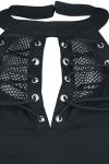 Топ Banned Alternative Chalice Mesh And Laced Top, черный - фото 3