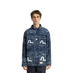 Джинсовая куртка мужская джинсовая синяя Evisu, синий - фото 3