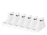 Носки Nike Cushioned Kids' Quarter Ankle Socks - 6 Pack, белый - фото