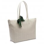 LACOSTE Поливинилхлоридная сумка-шоппер, White - фото 2