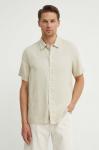 СААВАН льняная рубашка Samsoe Samsoe, бежевый - фото