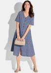 Платье GOLDNER Shirt dress, Blue White Patterned/Blue - фото 2