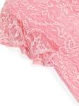 Monnalisa кружевное платье миди с оборками, розовый - фото 3