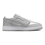 Кроссовки Jordan 1 Low OG Metallic Silver GS, серебряный - фото 2