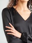 ABOUT YOU Лонгслив 'Davinia' в черном цвете - фото 2